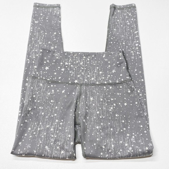 aerie Pants - Aerie Play Leggings Silver Grey Star Print